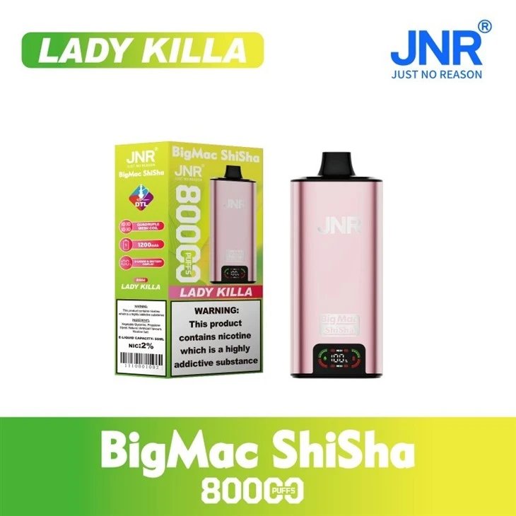 JNR Big Mac Shisha 80000 Puffs price
