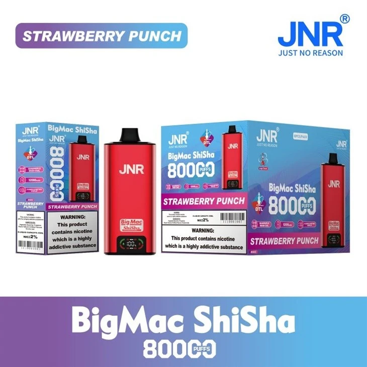JNR Big Mac Shisha 80000 Puffs best