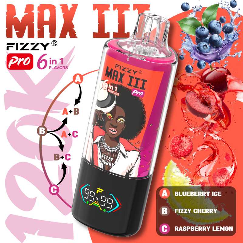 2 Blueberry IceFizzy CherryFizzy 120K
