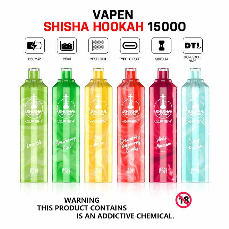 VAPEN SHISHA HOOKAH 15000 13