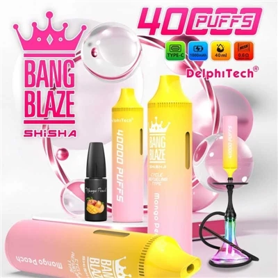 Cén cineál toitíní leictreonacha atá Bang Blaze Shishia 40000?