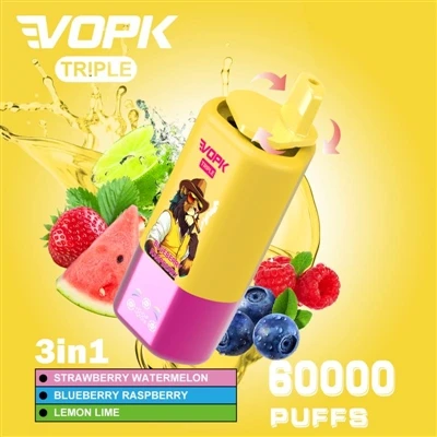 Vopk triple 60000 puffs is fearr trí thaithí vape blas