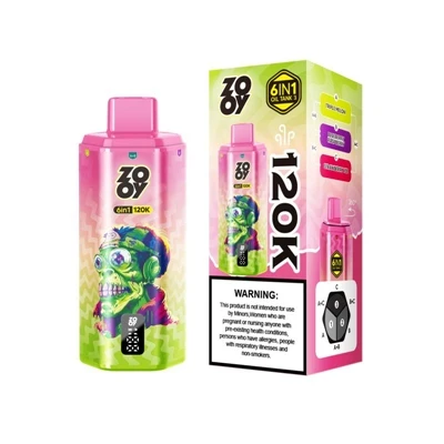 ZOOY 120K 6 IN 1 — Toilleadh Ard Indiúscartha Toitín Le haghaidh Béil Ultimat...