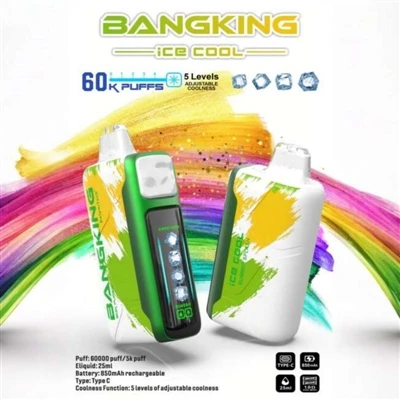 BANGKING ICE King COOL 60K: Tagarmharc Nua le haghaidh E-toitíní Indiúscartha.