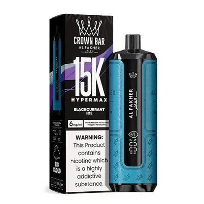 AL Fakher Crown Bar Hypermax 15K: Rogha Ard-deireadh E-toitíní Indiúscartha a...