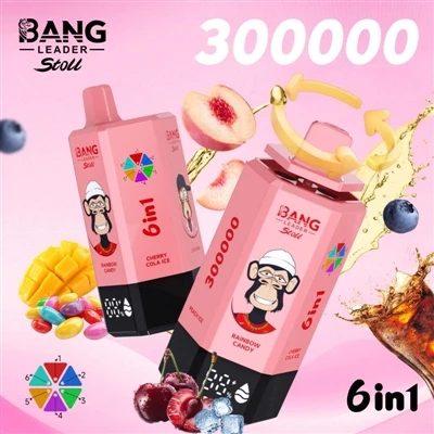 Bang Leader 300K: Nuair nach mbíonn E-toitíní Indiúscartha Teoranta ag 'blas ...