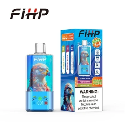 FIHP 90000 Triple 3in1: Bain sult as Eispéireas Sásúil Vaping le Trí Bhlas Éa...