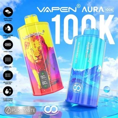 VAPEN AURA 100000: Nuair a bheidh E-toitíní Indiúscartha Isteach Ré na nGléas...
