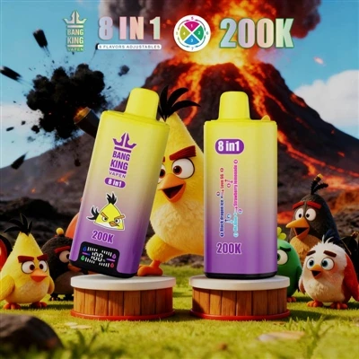 BANG KING VAPEN 8IN1 200K: E-Eispéireas Nua Toitíní Do Dhaoine Óga Trendy