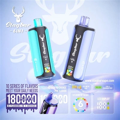 Barra Stag 6in1 180K Puffs: Gléas amháin á Dhéanamh Sé Phost, Seo Fíor Shúil-...