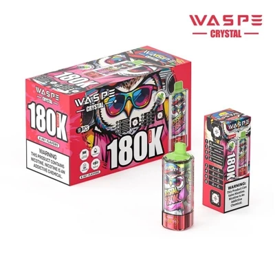 Waspe Crystal 8-i-1 180,000 Puff Vape: Príomhshampla den 'Ré Comhtháthaithe I...