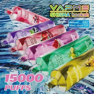Vapme Shisha Hookah 15000: Comhleá Eispéireas Hookah Éadroma Agus Vape Indiús...