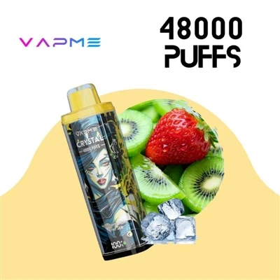VAPME CRYSTAL 48000: Toilleadh Ard Indiúscartha E-Toitín Fíor Oiriúnach d'Úsá...