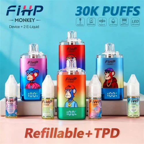 Vape In-athlíonta FIHP MONKEY 30K: Rogha Nua a Chothromaíonn Saol Fada agus Á...