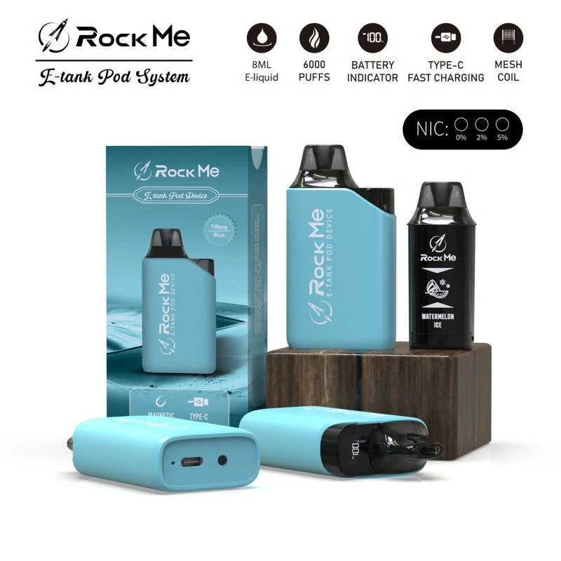 Rock Me E-TANK POD 6000 puff vape