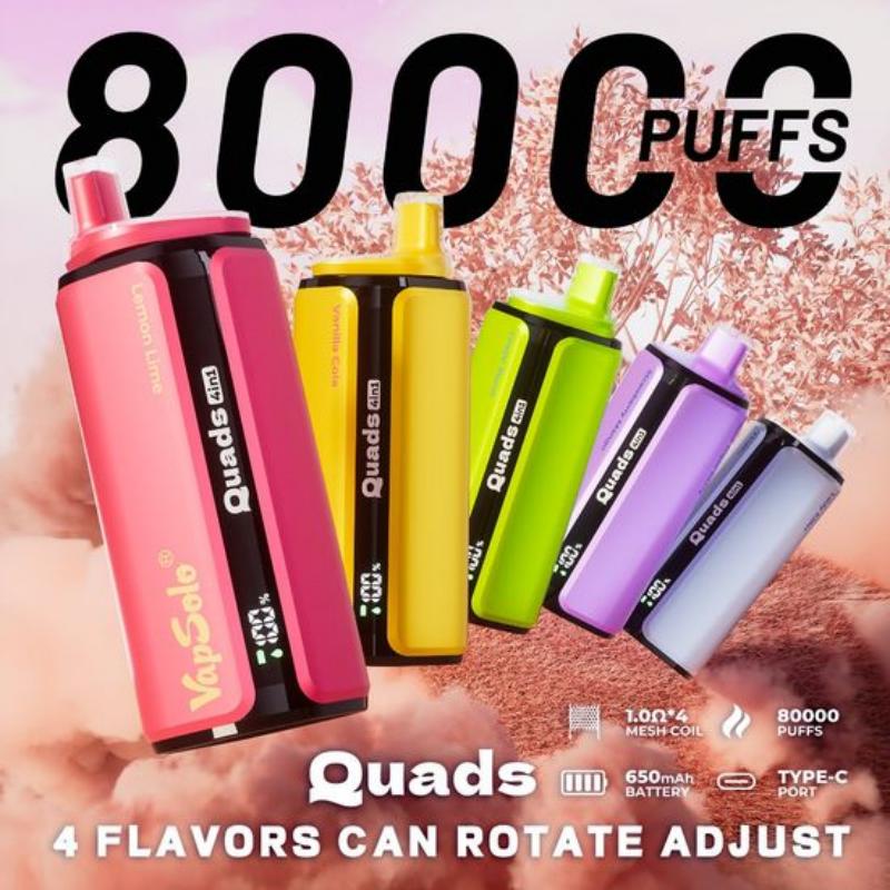 Vapsolo-Quads-4-in-1-Vaper-Recargable-Ve-Cigarette-Vape-Europe-Warehouse-Vapes-80000-Puffvapsolo 80K