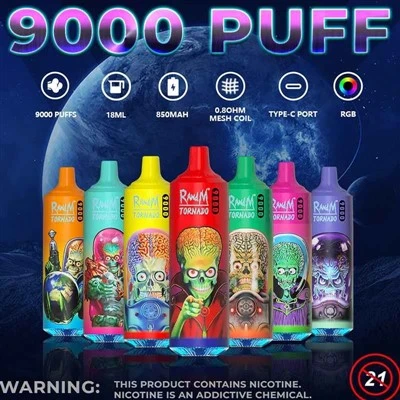 Randm Tornado 9000 clúimh Vape