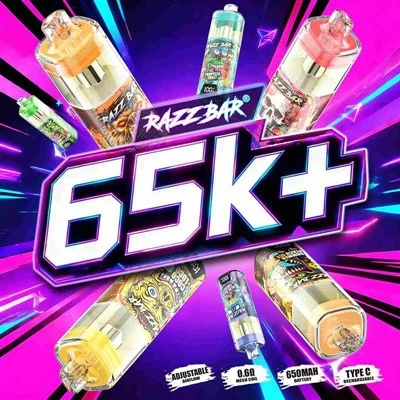 Barra Razz 65K+ Clúimh Vape