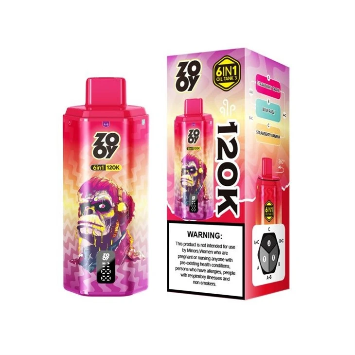 ZOOY VAPE 6 IN 1 120K PUFFS price